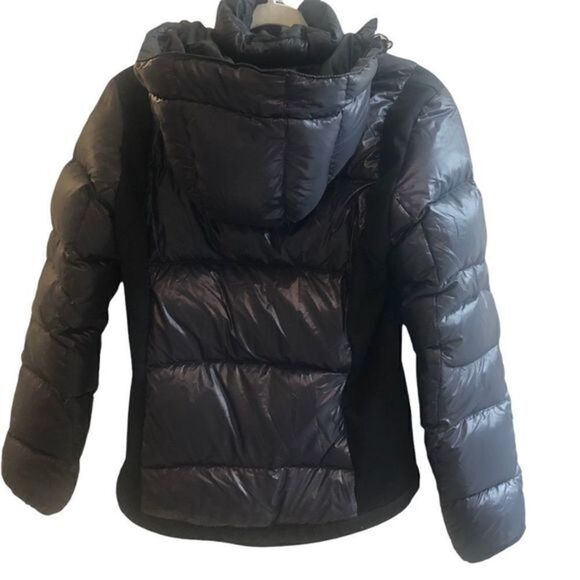 Black Feather Down Puffer Winter Snow Ski‎ Jacket Size Medium - Picture 3 of 7